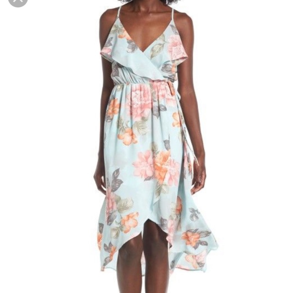 Soprano Ruffle Surplice Dress